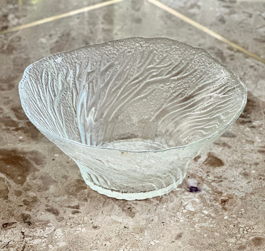 Finnish Pertti Kallioinen Glass Bowl