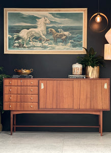 Retro Sideboard with Original Handles