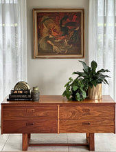 Load image into Gallery viewer, Mid-Century Low Chest of Drawers/Media Cabinet
