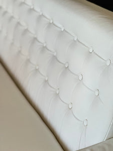 Mid-Century Three Seater Leather Couch