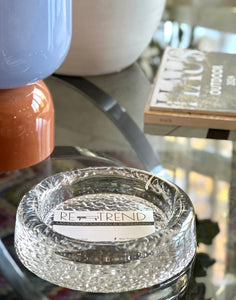 Clear Glass Catchall Bowl