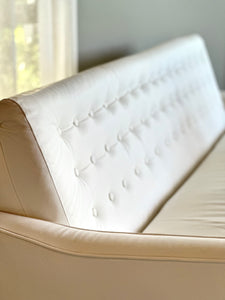 Mid-Century Three Seater Leather Couch