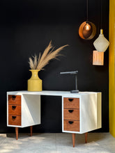 Load image into Gallery viewer, Reimagined Modernist Desk with Six Drawers
