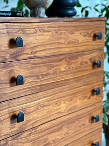 Chest Of Drawers /New Handles / Walnut Finish