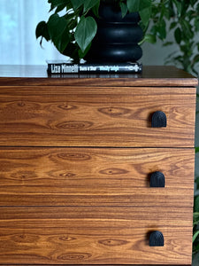 Chest Of Drawers /New Handles / Walnut Finish