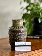 Load image into Gallery viewer, Retro Textured, Green Pottery Vase
