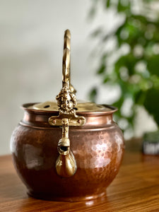 Collectible Hammered Copper & Brass Pot