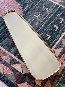 Retro Mirror with Solid Brass Frame
