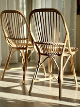 Load image into Gallery viewer, Pair Of Wicker Dining Chairs
