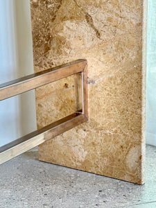 Travertine Console