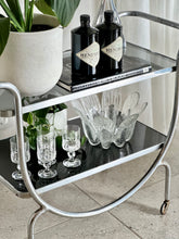 Load image into Gallery viewer, Art Deco Style, Chromed Drinks Cart
