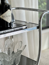 Load image into Gallery viewer, Art Deco Style, Chromed Drinks Cart
