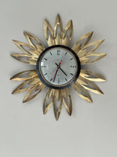 Load image into Gallery viewer, Vintage "Sunburst" Clock by Smiths
