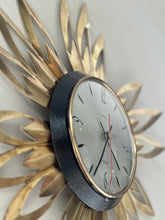 Load image into Gallery viewer, Vintage "Sunburst" Clock by Smiths
