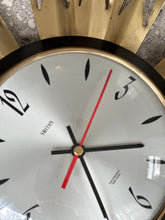 Load image into Gallery viewer, Vintage "Sunburst" Clock by Smiths
