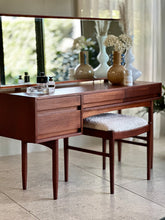 Load image into Gallery viewer, Mid-Century Teak Dressing Table with Matching Stool | c. 1960s
