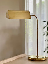 Load image into Gallery viewer, Brass Reading Lamp | Banker's Style Lamp
