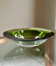 Load image into Gallery viewer, Modernist Green Art Glass Bowl - Attributed to Sasaki
