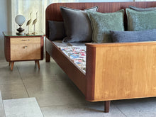 Load image into Gallery viewer, Art Deco-Style King Bed with Pedestals
