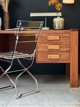 Load image into Gallery viewer, Mid-Century Kiaat Desk with 6 Drawers
