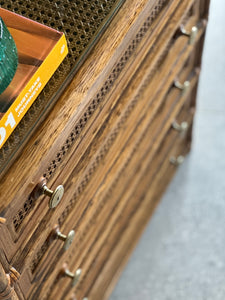 Vintage Cane Chest of Drawers