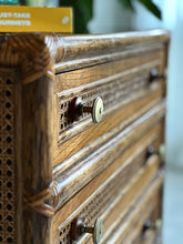 Load image into Gallery viewer, Vintage Cane Chest of Drawers

