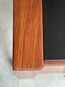 Mid-Century Kiaat Desk with 6 Drawers