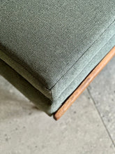 Load image into Gallery viewer, Vintage Sleeper Couch/Daybed - Steel Frame &amp; Wooden Backrest
