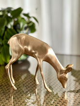 Load image into Gallery viewer, Vintage Brass Deer Figurine
