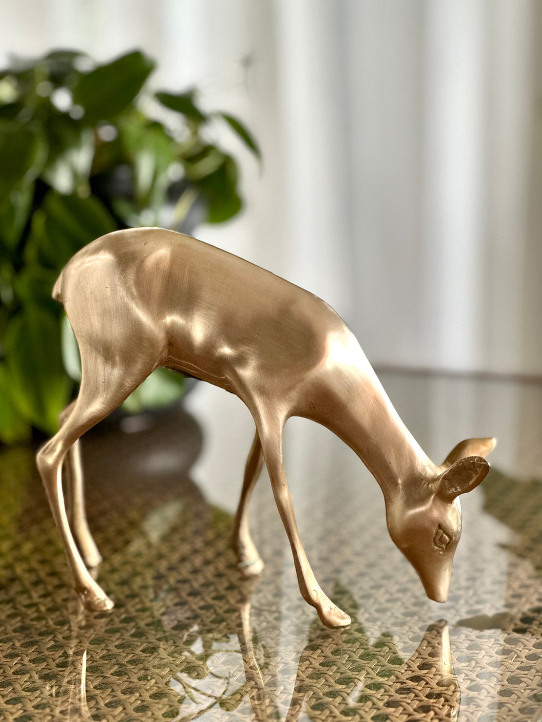 Vintage Brass Deer Figurine