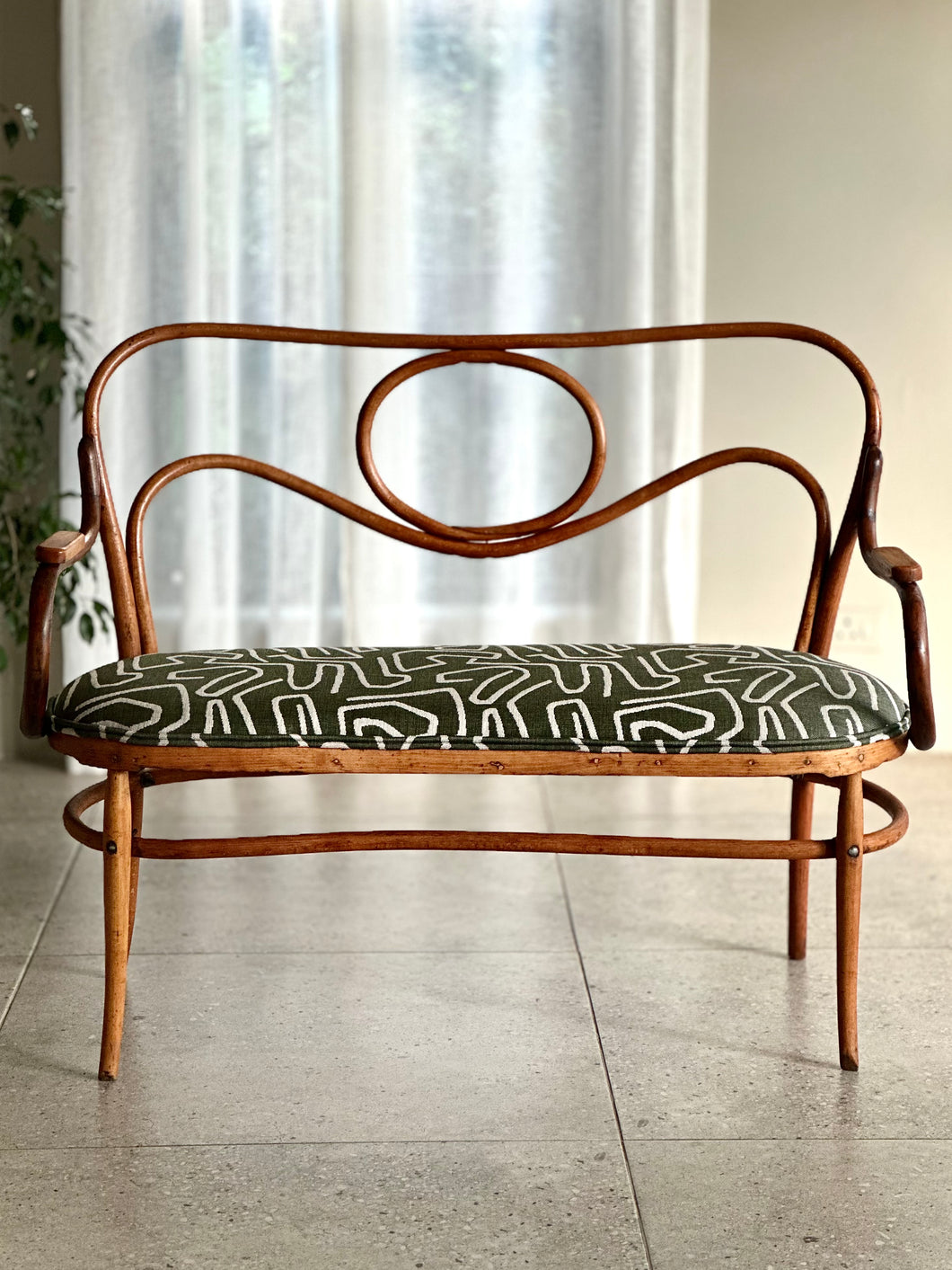 Vintage Bentwood Bench - Thonet Style