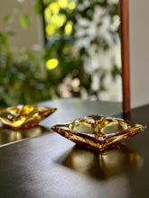 Load image into Gallery viewer, Amber Glass Ashtray
