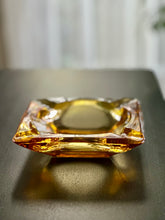 Load image into Gallery viewer, Amber Glass Ashtray
