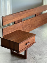 Load image into Gallery viewer, Retro Kiaat Queen Headboard &amp; Pedestals
