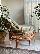 Load image into Gallery viewer, Vintage Cane Chaise Longue
