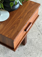 Load image into Gallery viewer, Retro Kiaat Queen Headboard &amp; Pedestals
