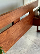 Load image into Gallery viewer, Retro Kiaat Queen Headboard &amp; Pedestals
