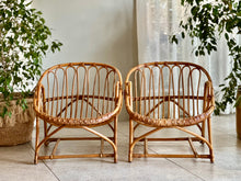 Load image into Gallery viewer, Pair of Vintage Cane Chairs
