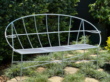 Load image into Gallery viewer, Vintage Garden Bench - Restored &amp; Powder coated

