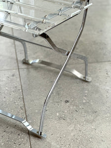 Pair of Lucite & Steel Chairs