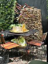 Load image into Gallery viewer, Retro Steel Garden Table with Side Tier
