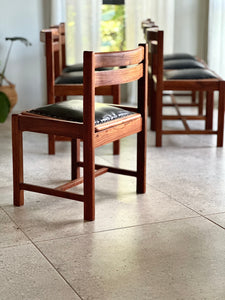 Solid Kiaat Dining Set (Table & 6 Chairs)