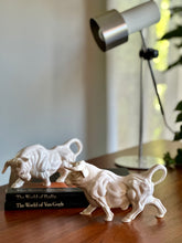 Load image into Gallery viewer, Pair of Retro Bull Ornaments
