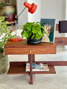 Mid-Century Headboard & Pedestals