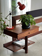 Load image into Gallery viewer, Mid-Century Headboard &amp; Pedestals
