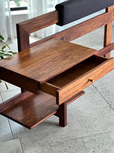 Load image into Gallery viewer, Mid-Century Headboard &amp; Pedestals
