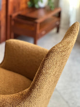 Load image into Gallery viewer, Retro Mustard Office Swivel Armchair
