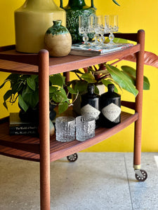 Mid-Century DS Vorster Two-Tier Drinks Trolley