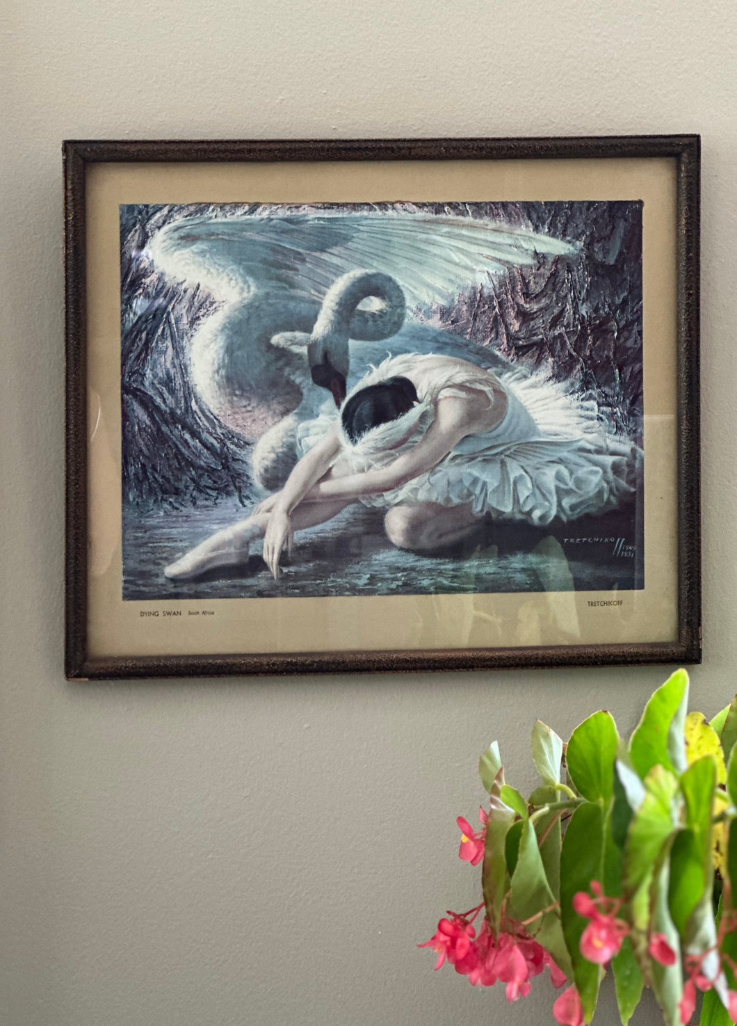 Framed Tretchikoff Print: Dying Swan II (1951) – RE-TREND