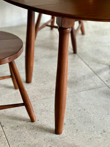 Vintage Dining Set  - Round Dropside Table & Four Chairs